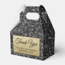 Search for black and gold favour boxes Girly
