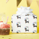 Search for doxie wrapping paper Dachshund birthday
