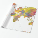 Search for globe wrapping paper Colourful