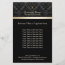 Search for black damask flyers Hair stylist