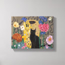 Search for vintage floral canvas prints Gustav klimt