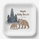 Search for winter baby shower plates Neutral