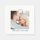 Search for napkin name date wedding napkins Minimalist