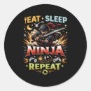 Search for ninja cartoon stickers Kawaii