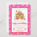 Search for gingerbread house birthday invitations Winter