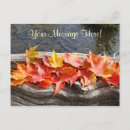 Search for orange red postcards Leaves