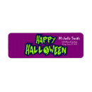 Search for crow return address labels Spooky halloween