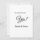 Search for she said yes invitations Calligraphy typography elegant romantic