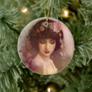 Search for vintage style christmas tree decorations Floral