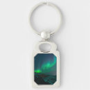 Search for northern lights aurora key rings Green