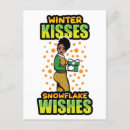 Search for winter snowflake postcards Black