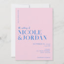 Search for pink and blue wedding invitations Elegant