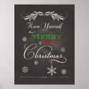 Search for merry christmas chalkboard posters Bright