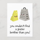 Search for funny brother postcards Pun