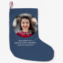 Search for navy blue christmas stockings Classic