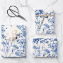 Search for blue toile wrapping paper Chic