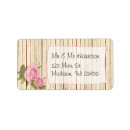 Search for rose return address labels Rustic