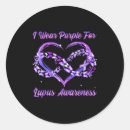 Search for lupus warrior stickers Purple