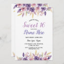 Search for lavender sweet 16 invitations Floral