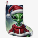 Search for alien christmas stockings Santa