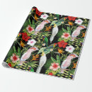 Search for macaw wrap wrapping paper Tropical