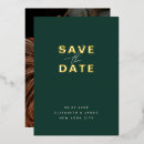 Search for emerald green save the dates Sophisticated