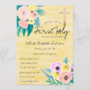 Search for pink and purple first communion invitations Flowers