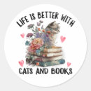 Search for life is better with cats stickers Funny cat