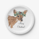 Search for christmas deer plates Woodland animals
