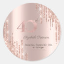 Search for surprise party seals stickers 40th