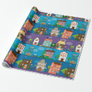 Search for houses wrapping paper Kids