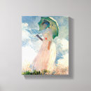 Search for parasol canvas prints Woman with a parasol