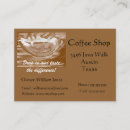 Search for hot chocolate business cards Latte