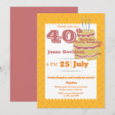 Search for colourful birthday invitations Retro