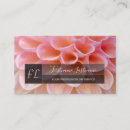 Search for dahlia flower business cards Aesthetician