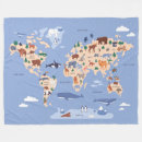 Search for world map blankets Cute