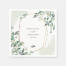 Search for greenery wedding napkins Chic