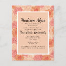 Search for peach graduation invitations Pink