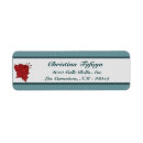 Search for blue damask return address labels Stripes