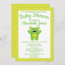 Search for little monster baby shower invitations Green