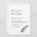 Search for palm leaf wedding invitations Simple