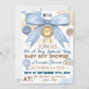 Search for lion baby boy shower invitations Blue
