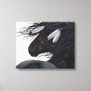 Search for black horse canvas prints Friesian