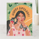 Search for cocktail birthday cards Girly