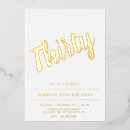 Search for gold and white birthday invitations Chic