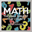 Search for subject posters Math teacher