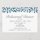 Search for turquoise rehearsal dinner invitations Vintage