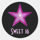Search for pink black sweet 16 stickers Sixteen