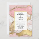 Search for marble and rose gold wedding invitations Luxury