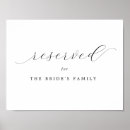 Search for reserved for brides family Calligraphy